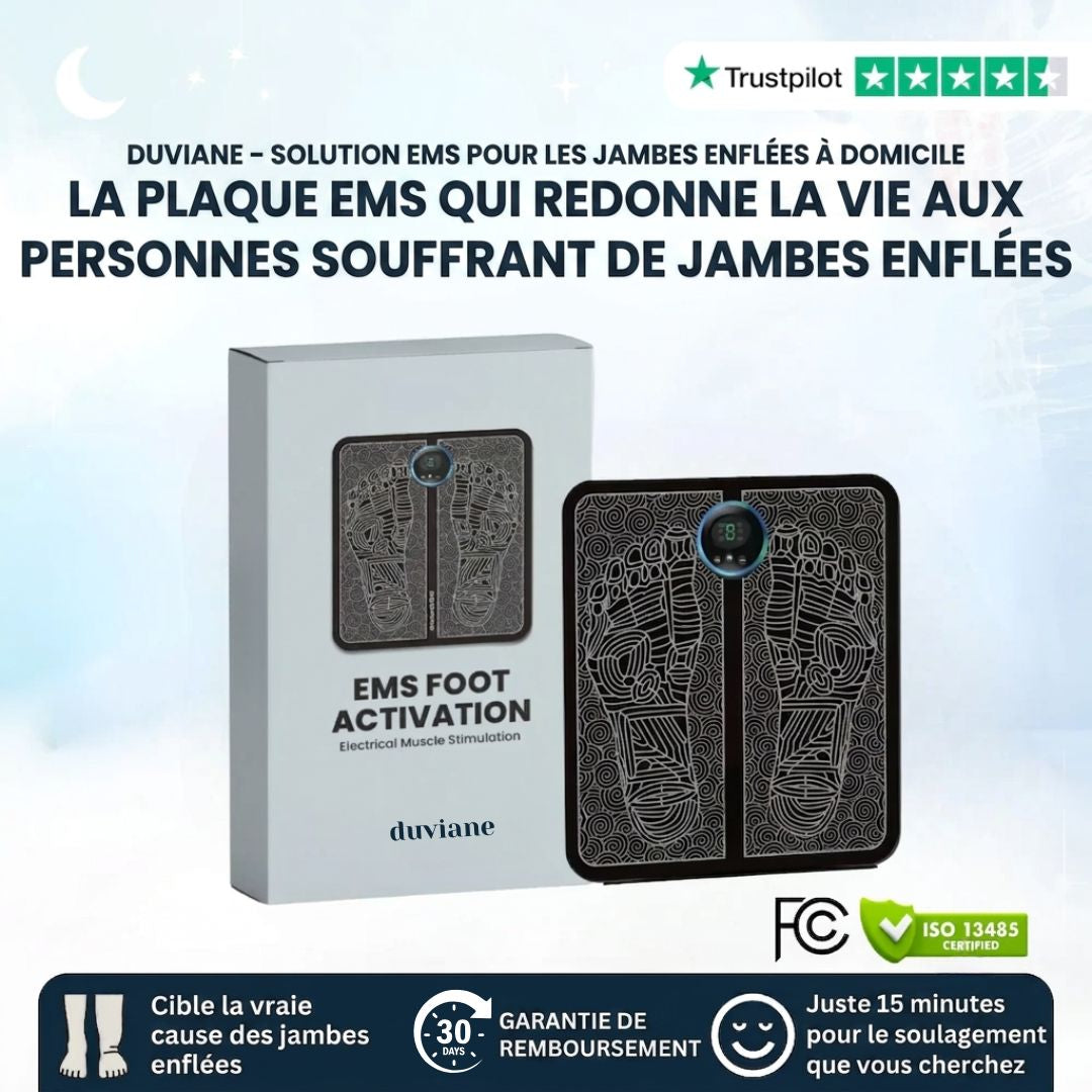 EMS POUR DÉGONFLER LES JAMBES GONFLÉES DEPUIS CHEZ VOUS