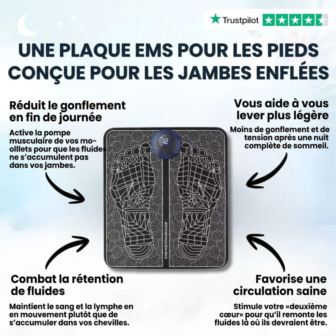 EMS POUR DÉGONFLER LES JAMBES GONFLÉES DEPUIS CHEZ VOUS