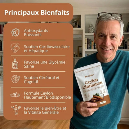 Cannelle de Ceylan 7200 mg équivalent avec huile MCT