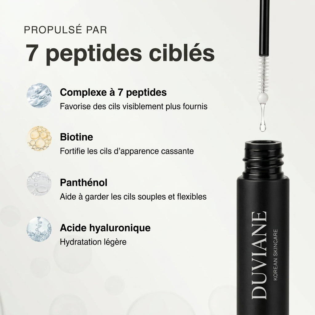 Sérum coréen pour les cils Duviane.