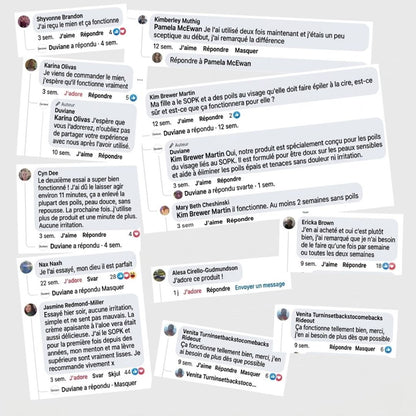Crème dépilatoire indolore